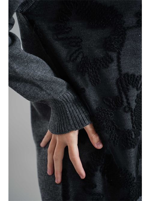 Cardigan in misto lana Simona Corsellini | A25CPCRE0101DARK GRAPHITE